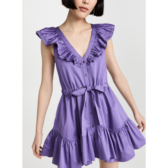 Ramy Brook 'Arsola' Purple Cotton Dress Size S